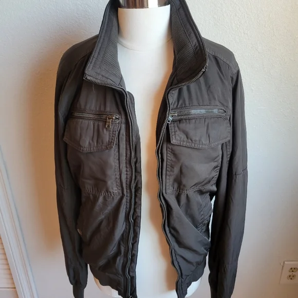 Tommy Hilfiger Army Green bomber unisex jacket S - Picture 1 of 6